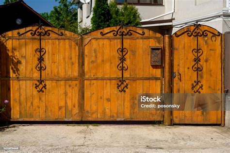 Brown Wooden Fence Stock Photo Download Image Now Accessibility