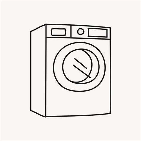 Washing Machine Clip Art Black And White