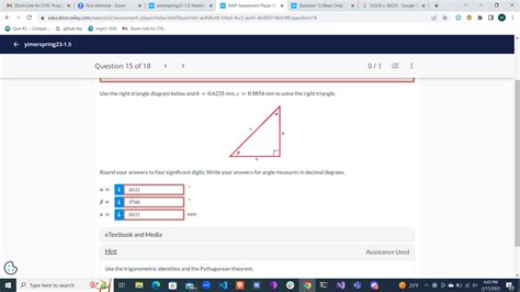 Answered Use The Right Triangle Diagram Below Bartleby