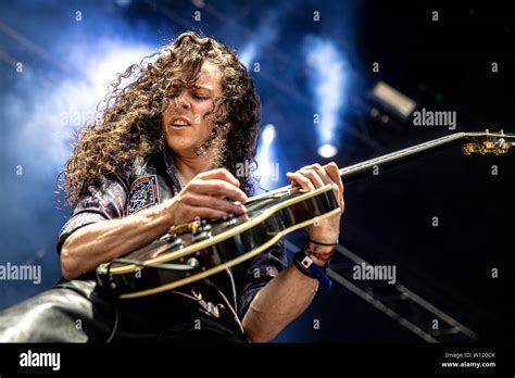 Copenhagen, Denmark - June 22st, 2019. The Danish rock band Demon Head ...