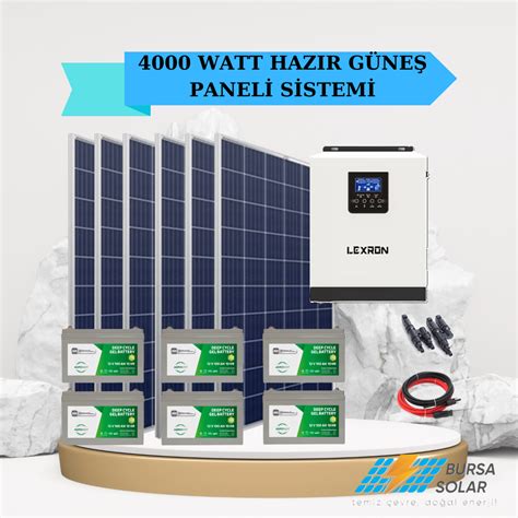 GÜNEŞ PANELİ HAZIR PAKET 3420 WATT Bursa Güneş Paneli