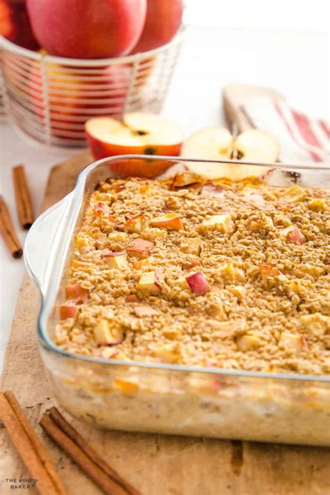 Apple Cinnamon Baked Oatmeal The Busy Baker