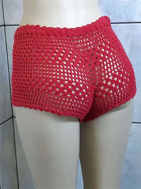 Shorts Para Praia Em Croche Elo7 Produtos Especiais