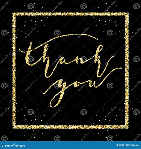 Glitter Thank You Clipart