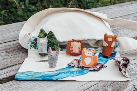 Felt Forest Animals Forest Animal Toys Pocket Toys Mini Etsy