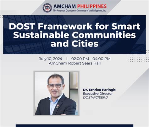 DOST Framework for Smart Sustainable Communities and Cities | AmCham ...