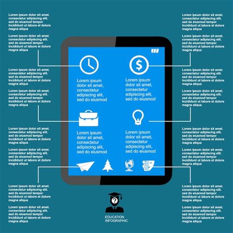 Premium Vector Infographic Education Vector Flat Design Elements