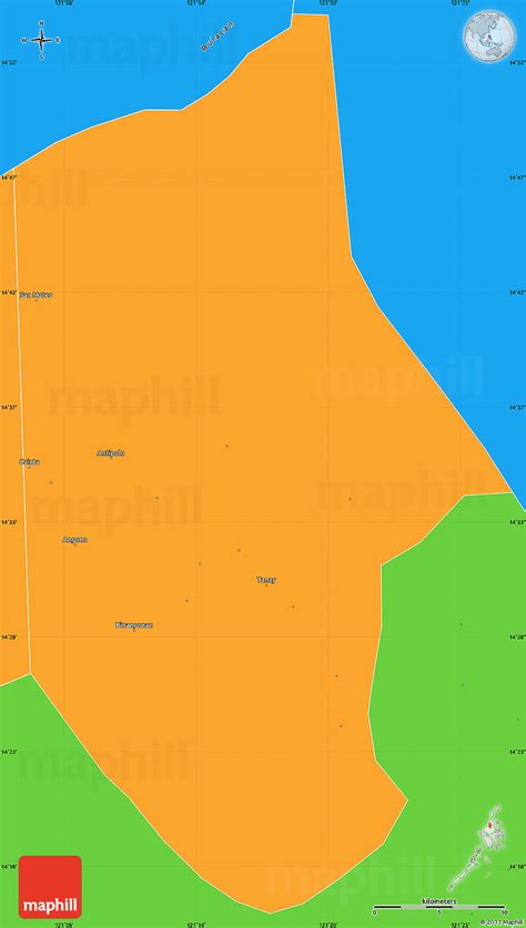 Political Simple Map of Rizal