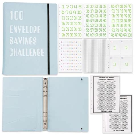 Lance A Size Envelope Challenge Notebook Cash Budget Colorful