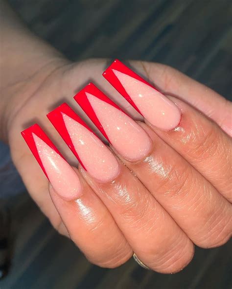 Red Bottom Nails French Tips