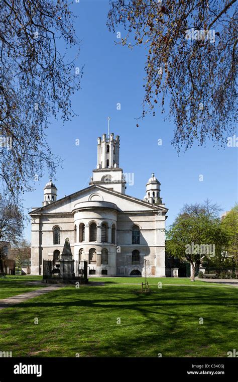 St George in the East Church, London, England, UK Stock Photo - Alamy