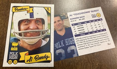 Al Bundy Football Card Al Bundy Polk High Football Card Al - Etsy