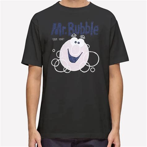 Vintage Est 1961 Mr Bubble T Shirt Hole Shirts