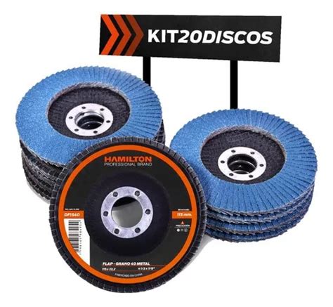 Kit Discos Abrasivos Flap Zirconio Mm Grano Hamilton Df