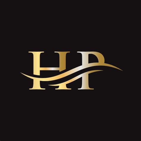 Premium Vector | HP Logo design vector Swoosh letter HP logo design