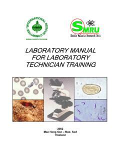 Laboratory Manual For Laboratory Technician Laboratory Manual For