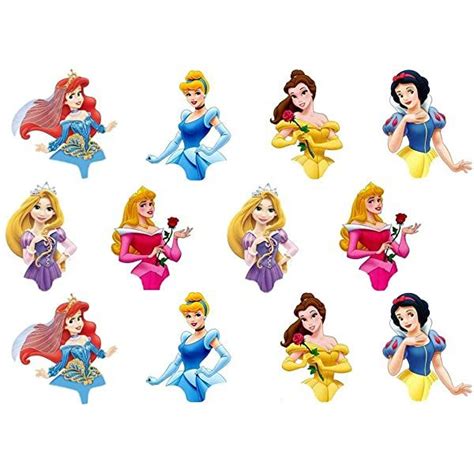 Mixed Princess Edible Wafer Paper Cake Toppers Decorations Frozen