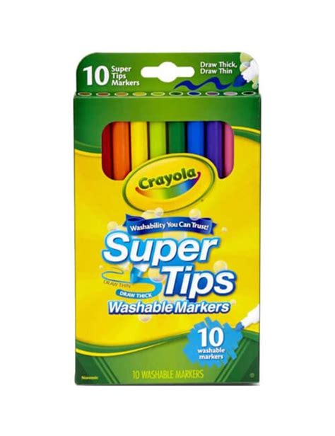 Crayola Markers 10 Colors - Super Tips | W Lane