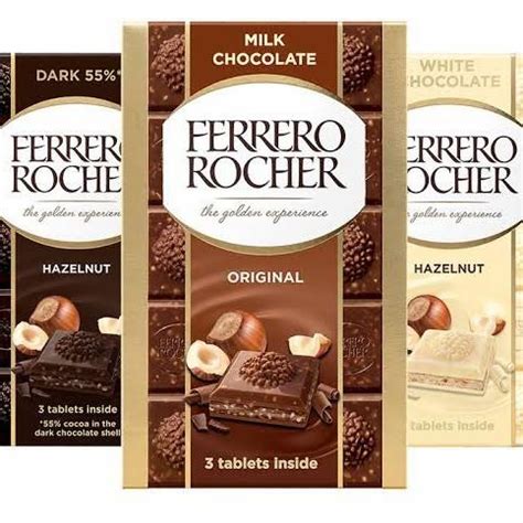 Jual FERRERO ROCHER Chocolate Bar Tablet 90 Gram Best Seller Shopee