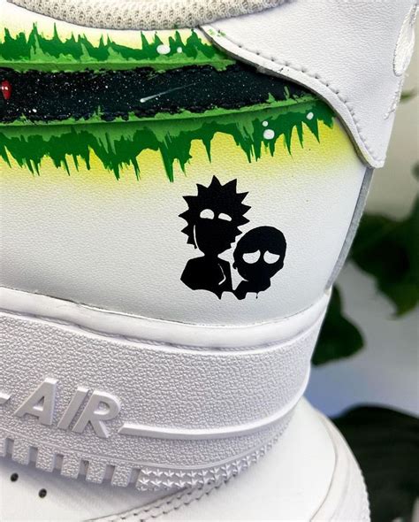 Rick And Morty Air Force Custom In Painted Shoes Diy Custom