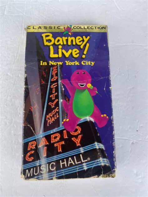 Barney Live In New York City Vhs 1994 Classic Collection Rare £16