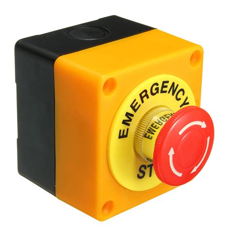 Push Button Switch No Nc A V Emergency Stop Waterproof Alex Nld