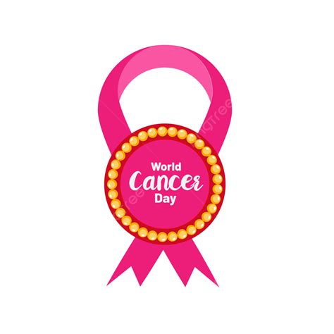 World Cancer Day Vector Art Png World Cancer Day With Icon And Ribbon Png World Icons Ribbon