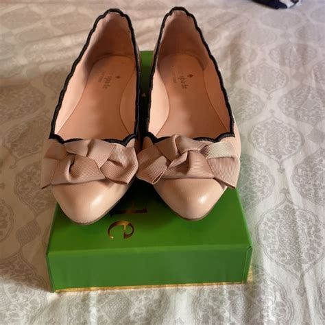 Kate Spade Shoes Euc Kate Spade Nannette Scalloped Ballet Flats 55