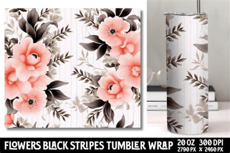 Flowers Tumbler Wrap Sublimation Graphic By Craftart · Creative Fabrica