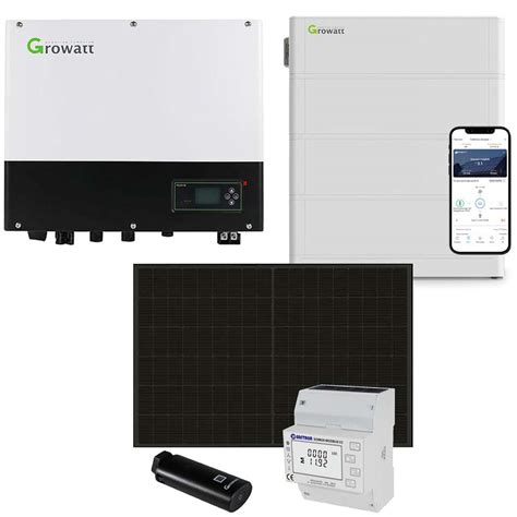 Growatt 7kwp Pv Komplettanlage Mit Glas Glas Modulen Und 76kwh Speicher Online Bestellen