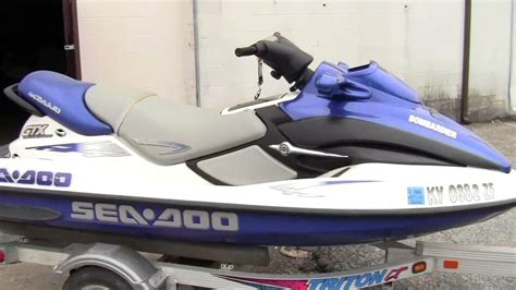 2000 Sea Doo GTX Jet Ski Walk Around Video YouTube