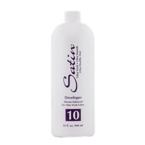 Satin Satin Oxide Developer 32 Oz 10 Volume Professional Hair Color Hair Color Hair Color