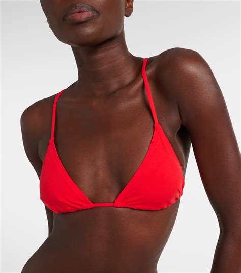 Mouna Bikini Top In Red Eres Mytheresa