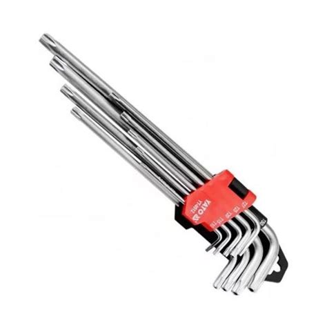 YATO YT 0512 Hosszú Torx kulcs készlet 9 részes T10 T50 CrV