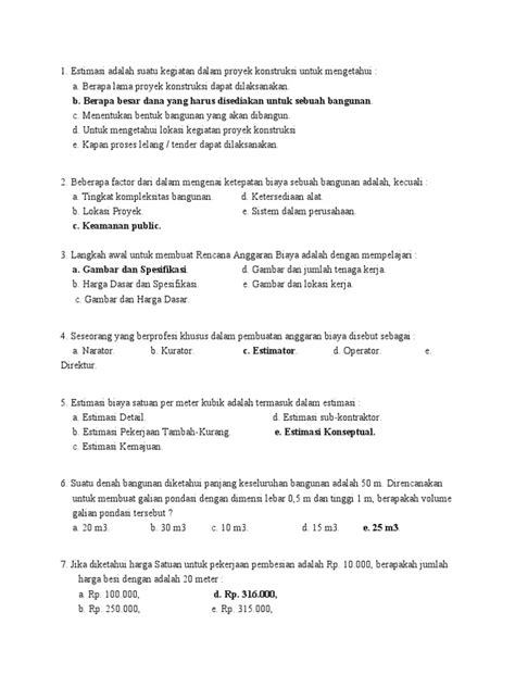 Estimasi Biaya | PDF