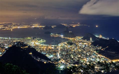 Rio De Janeiro At Night, Hd Wallpaper 84489 : Wallpapers13.com