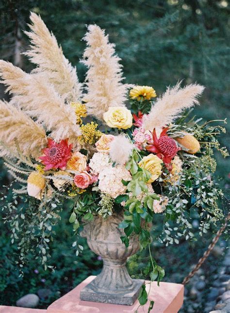 Bohemian Pampas Grass Wedding Ideas To Inspire You In Roses