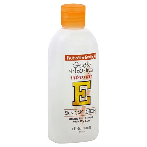 Fruit of the Earth Skin Care Lotion, Vitamin E, 4 oz (118 ml)