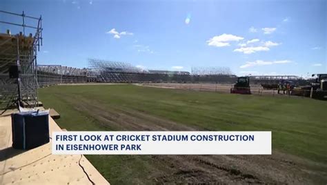 Cricket World Cup trophy arrives on site of the Eisenhower Park ...