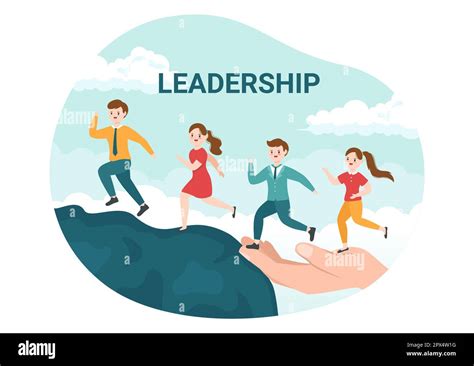 business leadership  businessman leader helps  team  develop