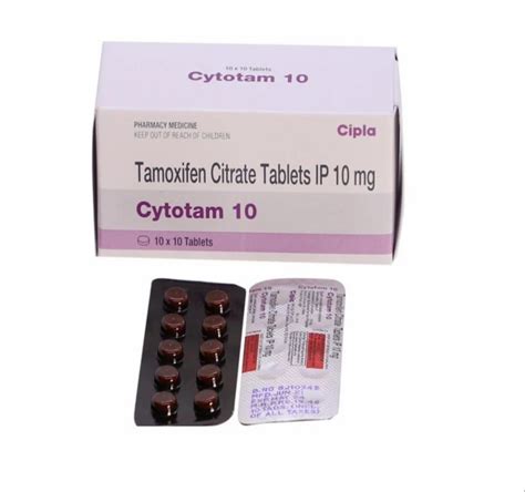 Tamoxifen Citrate 10 Mg Cytotam Tablets Cipla At Rs 100 Stripe In