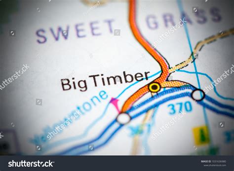 big timber montana  map stock photo  shutterstock