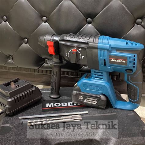 Jual Rotary Hammer Drill Cas Cordless Modern M Bor Bobok Fungsi M