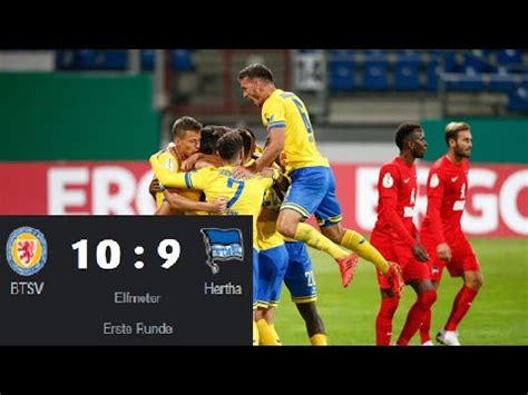 Braunschweig Hertha 4 4 nach Elfmeterschießen 10 9 blamierend