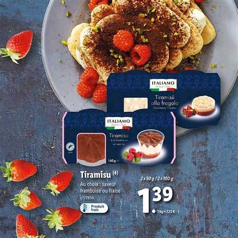 Promo Tiramisu Italiamo Chez Lidl