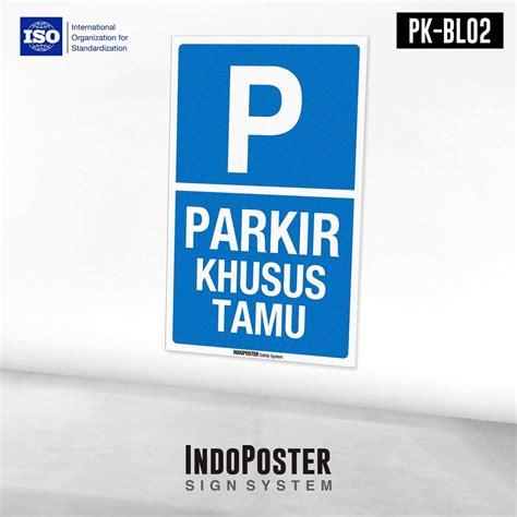 Jual Stiker Safety Sign Rambu K3 ISO Parkir Khusus Tamu Shopee Indonesia