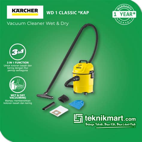 Promo Karcher Wd Classic Kap Watt Vacuum Cleaner Wet Dry