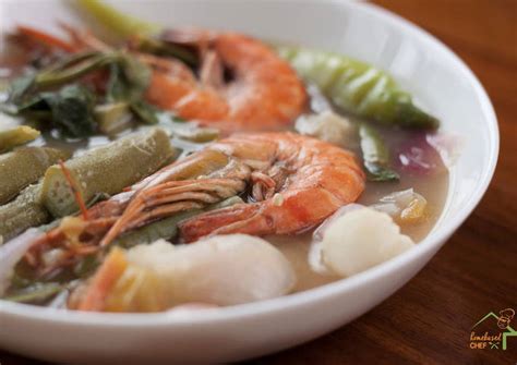 Prawns in Tamarind Soup (Sinigang na Sugpo) Recipe by homebasedchef ...