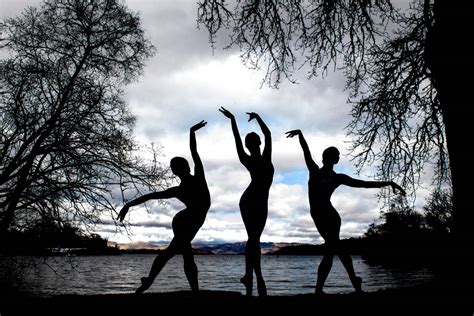 Scottish Ballet dancers perform on the banks of Loch Lomond, Scotland ...