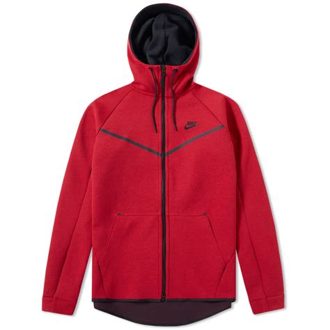 Nike Tech Fleece Windrunner Tough Red Heather And Black End Us